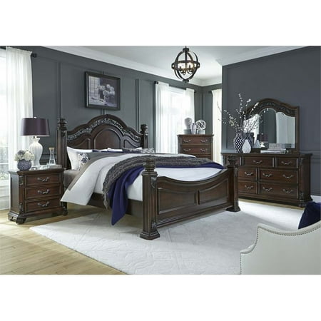 Liberty Furniture Messina Estates 5 Piece King Poster Bedroom Set