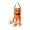 Orange, variant on Voglyf Halloween Candy Pumpkin Buckets with Long Orange Streamers, Portable Lantern Bag With Hand Strap, Waterproof Fabric Hanging Pail for Kids Halloween Party Yard Front Door Decor,Green