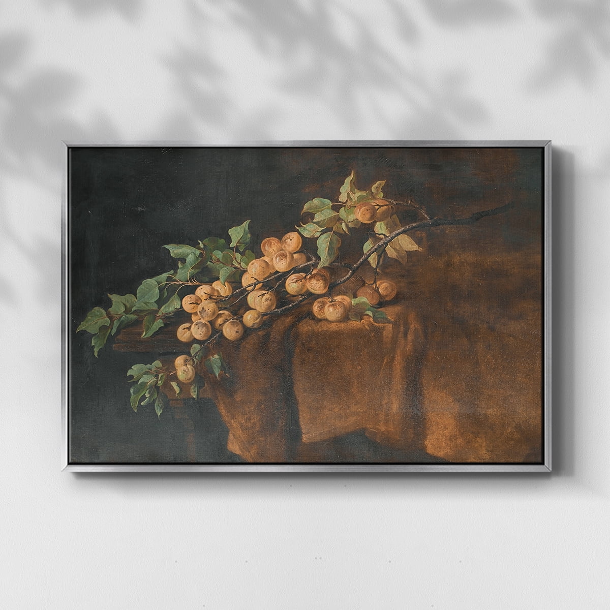 Vintage Botanical Print-LXXIII By Wexford Home Framed in Silver Wood Gallery Wrapped Canvas 27 in. x 41 in.