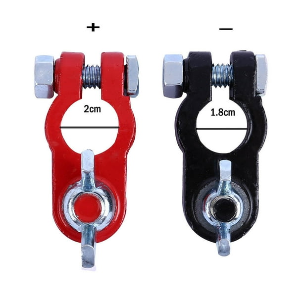 2Pcs Alloy Positive Nagative Car Battery Terminal Clamp Clips Connector