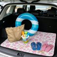 thumbnail image 2 of Yspwyqan Car Trunk Mat, Universal Size 29" x 39", Pink Bow Cow Print Season-Resistant Skid-Proof Cargo Liner, Cute Auto Accessory, Suitable for Most Sedans SUVs Wagons for Daily Commute Trips, 2 of 7