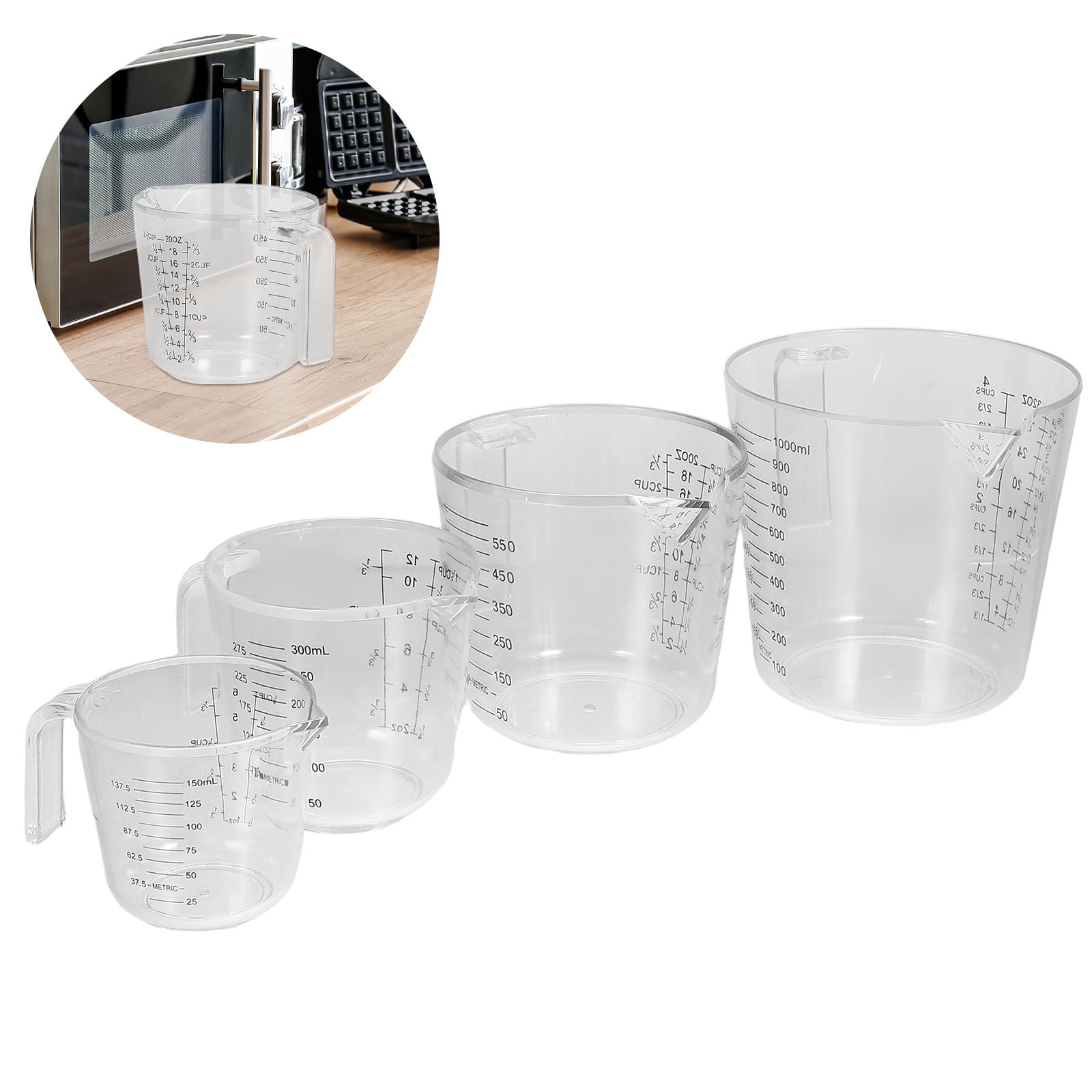 Soimiss Measuring Cup Ps Assorted Color 4Pcs