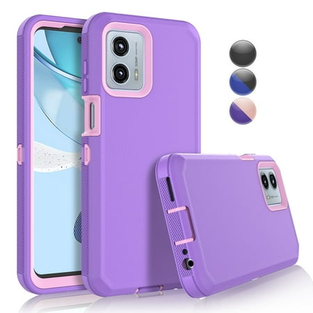 For Motorola Moto G Power 2024 Case,Sturdy Case for Moto G Power 2024 6.7",Tekcoo Full-Body Shockproof Protection Heavy Duty Hard Plastic & Shock Absorption Rubber Rugged Bumper 3-in-1 Case Cover