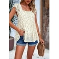thumbnail image 5 of Womens Summer Tunic Tops Casual Dressy Blouse Loose Fit Short Sleeve T Shirts  XL, 5 of 8