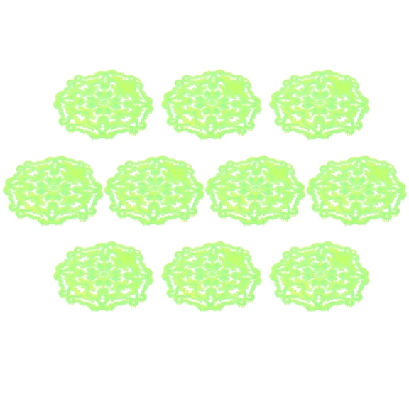 ACDANC 10 Pcs Green Urinal Mats,Urinal Screen Deodorizer and Cakes,5.9" for Odor Control