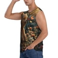 thumbnail image 3 of Pofeuu Sunshine Butterfly Flower Bear Print Men's Muscle T-Shirt, Sleeveless, Muscle Tank, Classic Muscle Tee Top For Men Casual Sleeveless Muscle T-Shirt Trendy Clothes-X-Large, 3 of 7