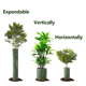 thumbnail image 3 of Paquete de 10 Protectores para Troncos de Árboles, Protectores de Plantas con Bridas, Protección para Jardín, Envolturas para Árboles, Jaulas para Corteza Dañada, 3 of 4