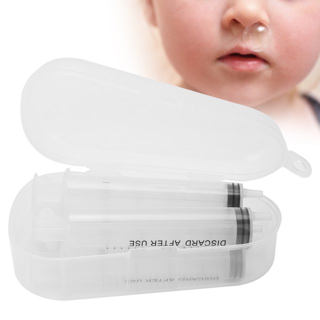 Irrigador Nasal, 4 Jeringas Profesionales, Irrigador Nasal para Bebés, Olla Neti, Dispositivo de Enjuague Limpiador de Nariz Infantil Portátil de 20 Ml, Limpiador de Lavado de Nariz, Irrigación Nasal EOTVIA NO