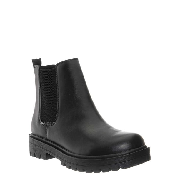 lug sole chelsea booties