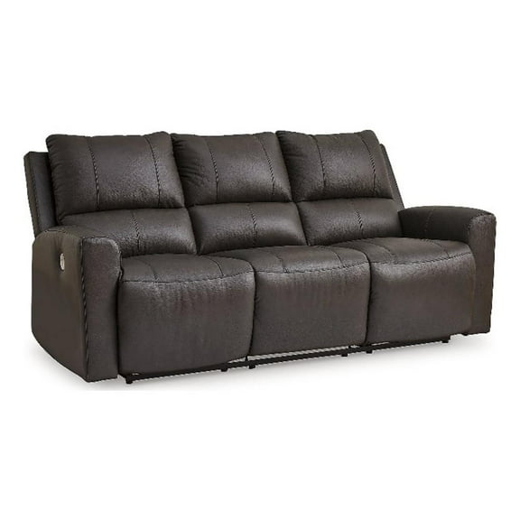 Signature Design by Ashley Boxmere Brown Power Reclining Sofa