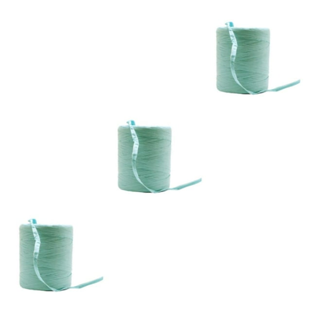 Wweixi Fiber Raffia Paper Yarn For Long-lasting DIY Projects Sturdy And Durable Natural Paper Ribbon green 3Set