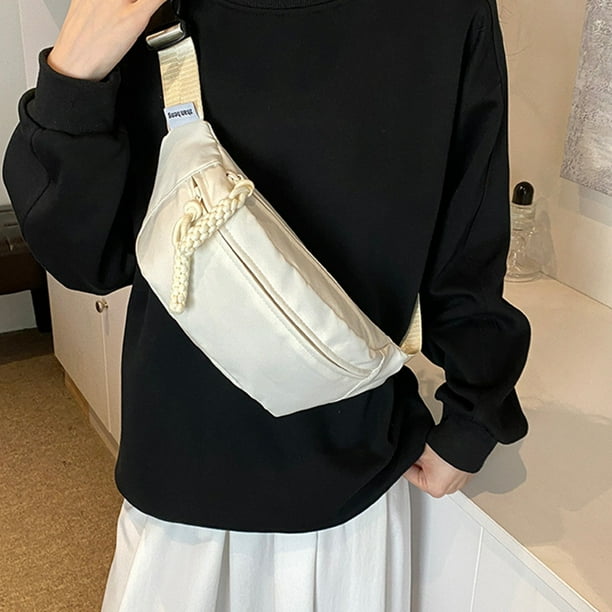 Bolsa de cintura deportiva, bolsa de mochila casual, fácil portabilidad + protección, diseño moderno, para estudiantes/viajeros, almacenamiento multifuncional, tejido resistente, para Blahzhy