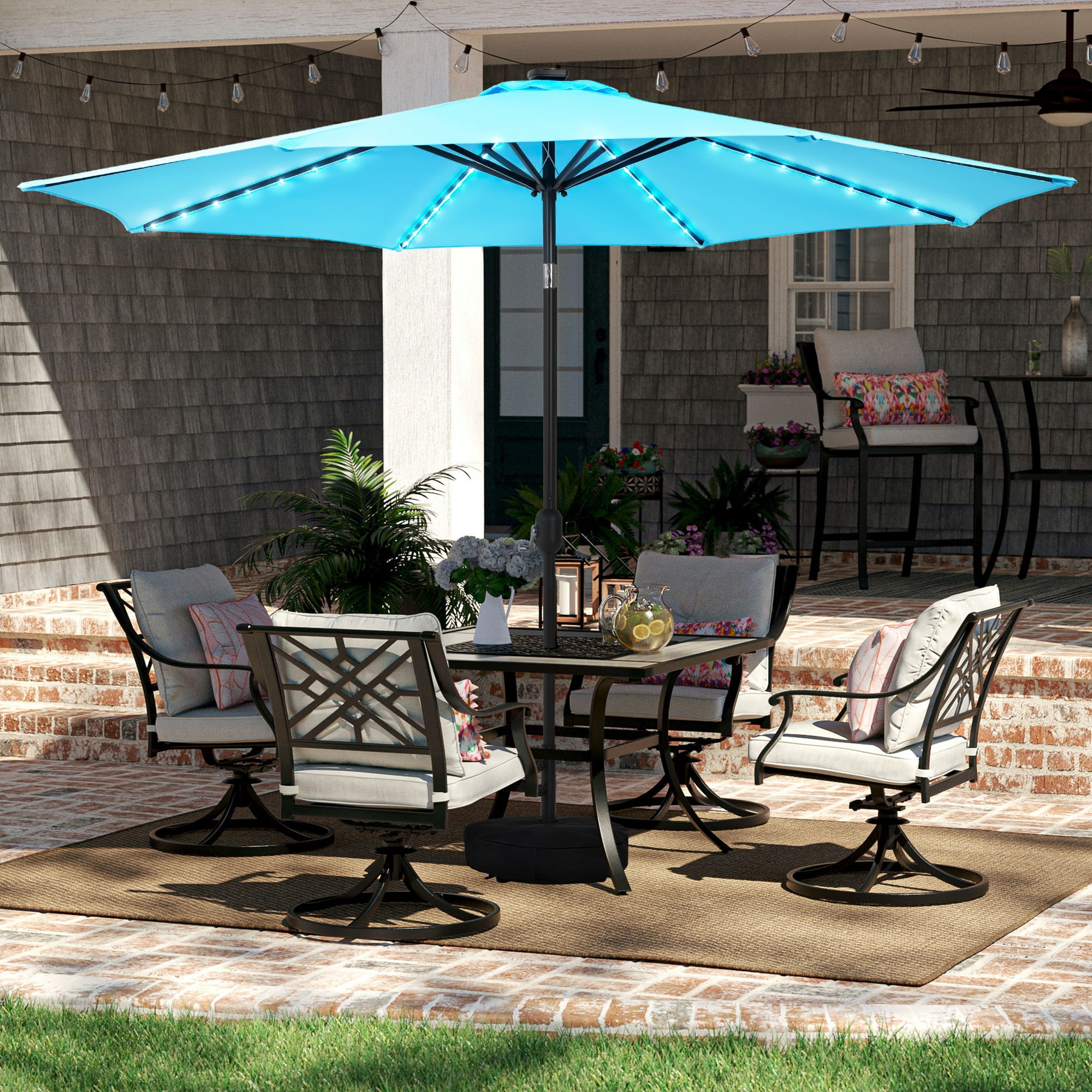 11 ft patio umbrella base Red 11ft Cantilever Umbrella Replacement Canopy  Formosa Covers