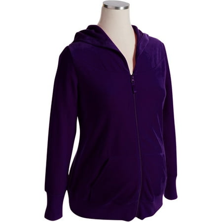 Athletic Works - Maternity Velour Zip Hoodie