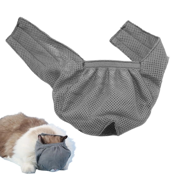 Cat Muzzle - Breathable Anti Bite Grooming Hood for Nail Trimming, Adjustable Head Cover for Vet Visits and Daily Care
