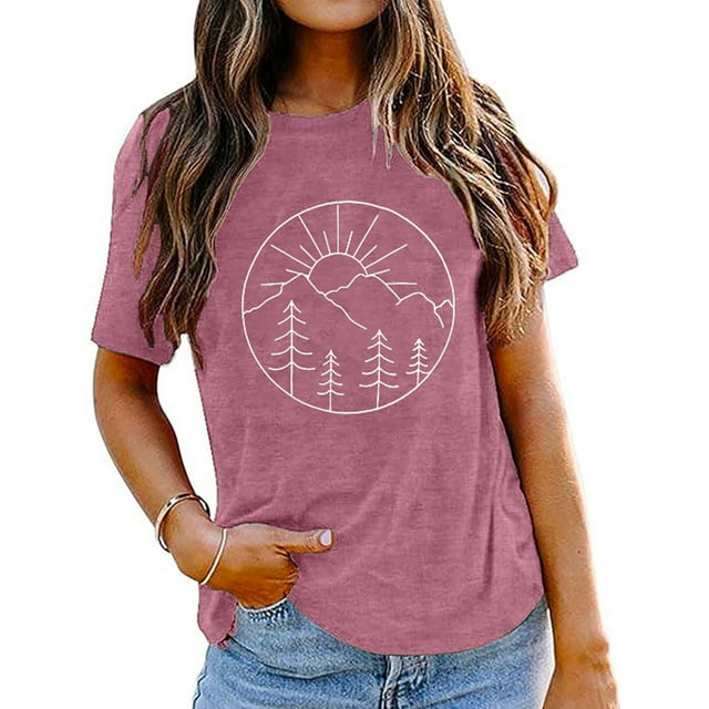 UANWENN T-Shirt d'Été pour Femmes, Confortable et Ajusté, Manches Courtes, T-Shirt de Compression pour Femmes
