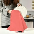 thumbnail image 6 of Coolnut Red Solid Color Kitchen Dish Towel Set of 6, Soft Absorbent Drying Dishcloths Dish Towels with Hanging Loop for Kitchen Bathroom Bar Home Decor, 28 x 18 Inch Washcloth Gift, 6 of 7