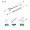 thumbnail image 3 of Unique Bargains 3Pack Plate Hanger, 6 Inch Stainless Steel Invisible Wall Plate Hangers for Decorative Plates, Silver, 3 of 6