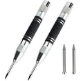 thumbnail image 1 of Auto Center Punch, Spring-Loaded Center Punches, Adjustable Impact Puncture Breaker Tool, Auto Center Punch for Window, Glass, Metal with 2 Spare Tips, 1 of 5