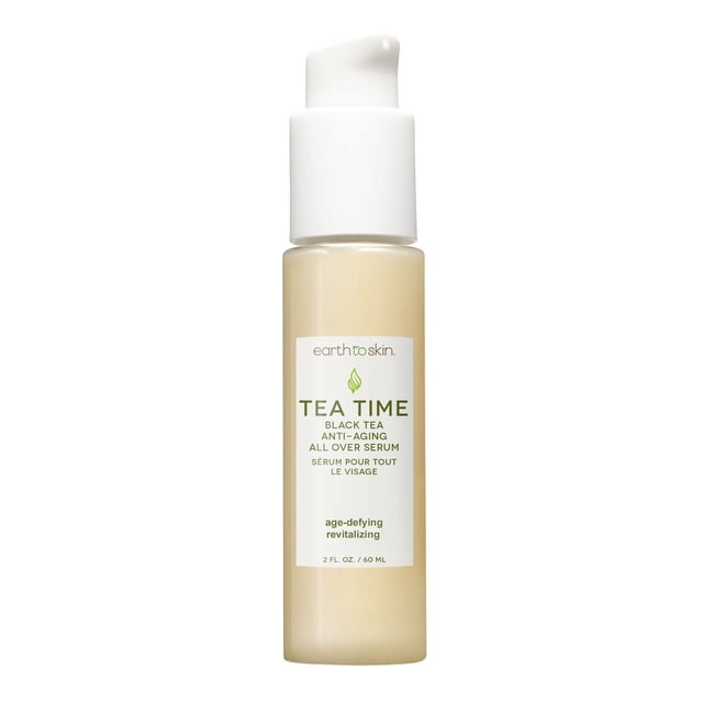 Serum Earth To Skin Tea Time, té negro, reafirmante e hidratante, 60 ml