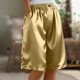 thumbnail image 1 of Neewe Womens Wide Leg Pants Casual Knee Length Pants Summer Satin Elastic Waist Comfy Shorts with Pockets, 1 of 5