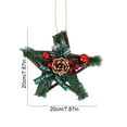 thumbnail image 3 of Zmeidao Mini Christmas Wreath Decoration, Artificial Red Berries Pine Needles Wreath for Christmas Tree Hanging Decorations, 3 of 6