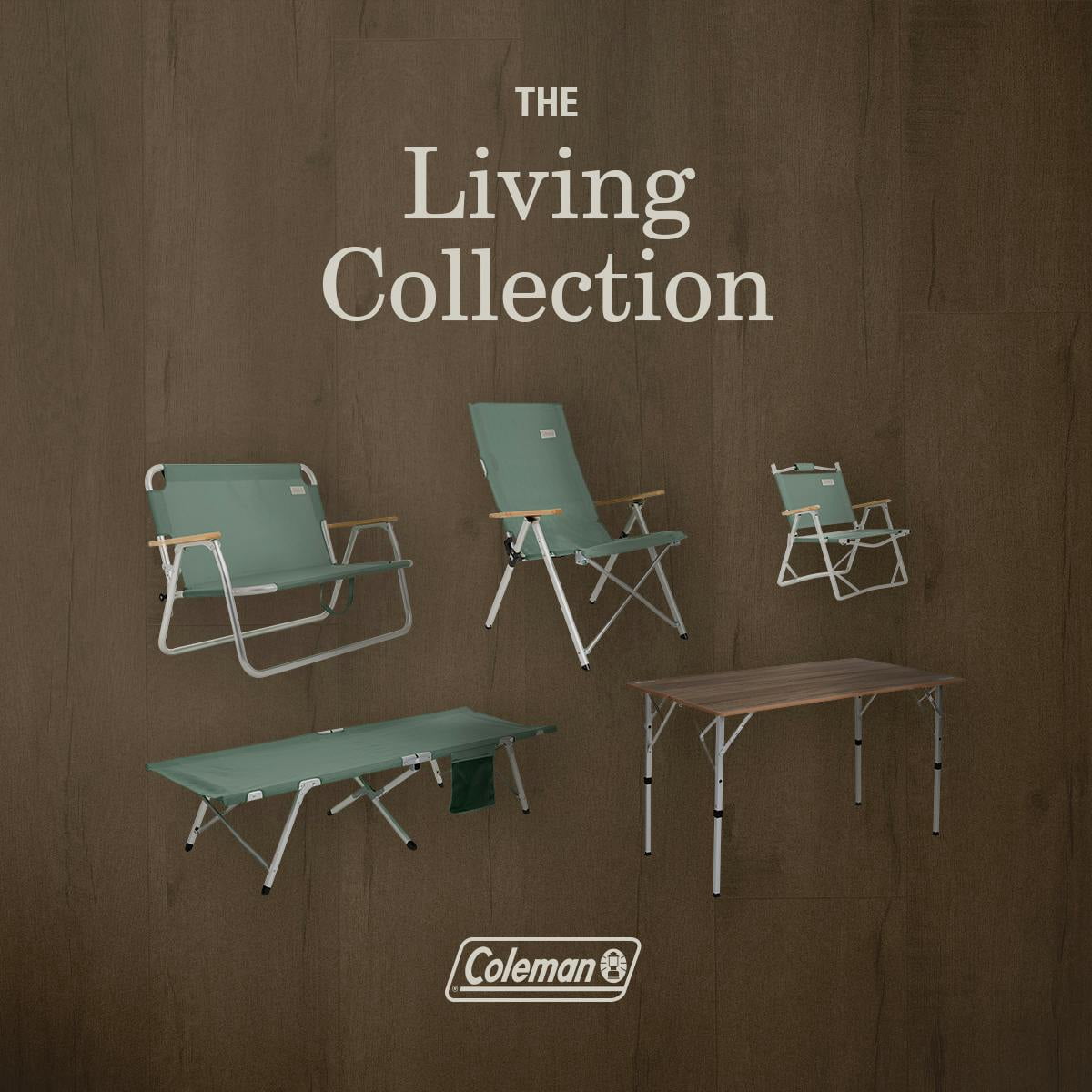 テーブル・チェア・ハンモック Coleman FOLDING LIVING TABLE 90 Coleman Camping Foldable Portable Backpacking Hiking Collapsible