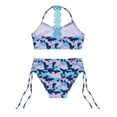 thumbnail image 5 of YiZYiF Kids Girls Floral Printed Bathing Suit Sleeveless Tops and Bottoms with Adjustable Strap Swimsuit, 5 of 7