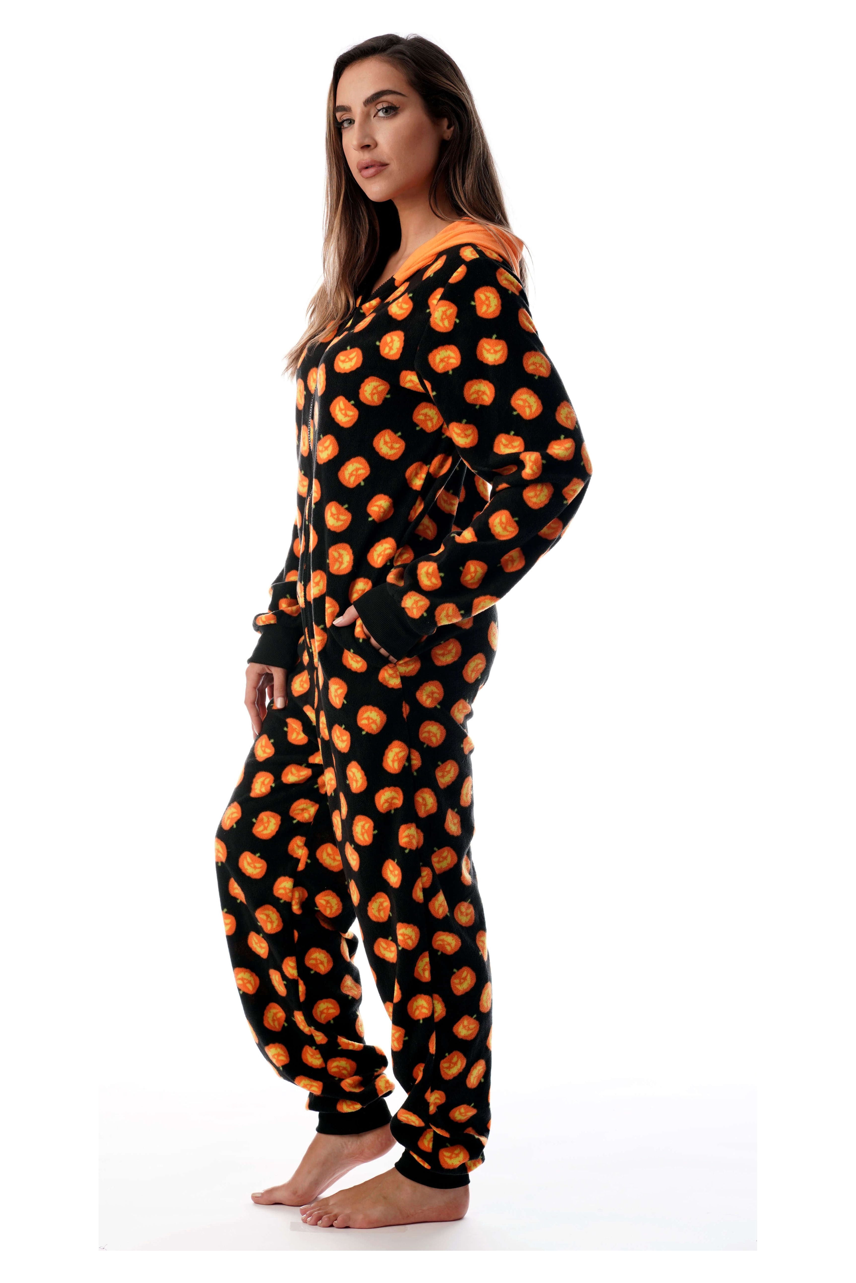 Just Love Men's Adult Onesie Mens Pajamas (Pumpkin Mens, XX-Large)