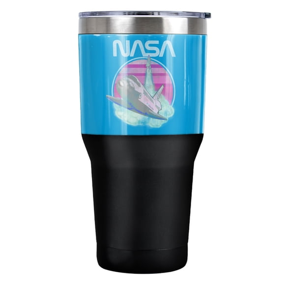 NASA Shuttle Launch Stainless Steel Tumbler 30 oz Coffee Travel Cup, Vacuum Insulated & Double Wall with Leakproof Sliding Lid | Great for Hot Drinks and Cold Beverages