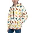thumbnail image 2 of Pofeuu Colorful Squirrel Print Teenage Zipper Hoodie Sweatshirts Hooded Casual Jackets With Pocket For Boys Girls-Medium, 2 of 6