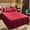 Red, variant on Luxurious Bed Skirt Elegant Ruffled Bedspread Premium Bedding Decor