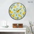 thumbnail image 4 of Dreamtimes Oranges Lemons Pattern Wall Clock Silent Non Ticking 12 Inch Round Easy to Read for Home Office School Clock, 4 of 7