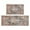 Boho Orange Vintage-1, variant on Boho Orange Vintage Ethnic Farmhouse (13) Rugs and Mats Non Skid Washable Absorbent Microfiber Soft Kitchen Mat for Floor Set Of 2 Decor Stain Resistant 17"x47" 17"x30"