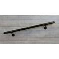 thumbnail image 4 of Aluminum Handrail Direct OHR Handrail Section w/ Mounts (9' Length,Oiled Bronze) USA Made, 4 of 5