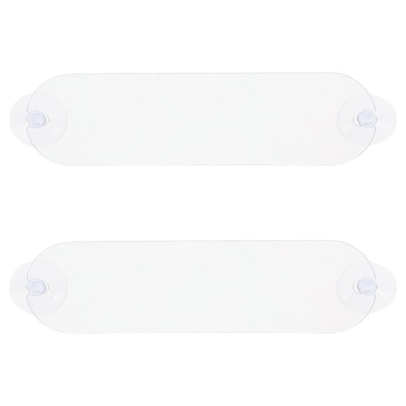 EeaseCA 2pcs Clear Parking Permit Holder Acrylic Cards Holder For Car Windshield Suction Cup Toll Pass Holder Clear Transponder Mount