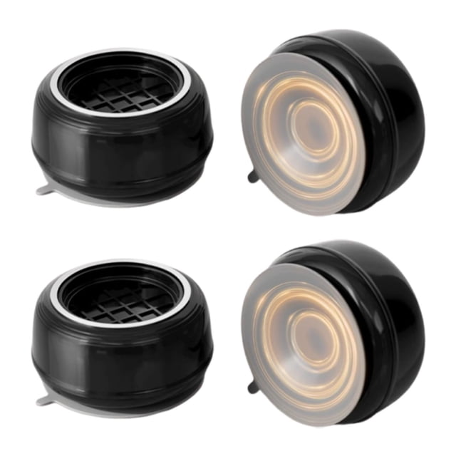 simhoa 4Pcs Anti Vibration Pads for Washing Machine Compact Convenient Support Feet Black