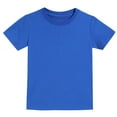 thumbnail image 5 of Cethrio Boys Cotton T-shirts, Casual Crew Neck Soft Short Sleeve Summer Tops for Boy Blue Size 5T, 5 of 5