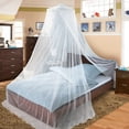 thumbnail image 1 of Dosel de cama Twinkle Star para camas individuales y tamaño king, elegante dosel de cama con mosquitero y cortinas para camas individuales y tamaño king (blanco), 1 of 8