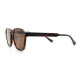 thumbnail image 6 of Mens Hipster Keyhole Rectangle Horn Rim Plastic Nostalgic Sunglasses Tortoise - Brown, 6 of 7