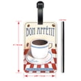 thumbnail image 2 of Bon Appetit - Luggage ID Tags / Suitcase Identification Cards - Set of 2, 2 of 5