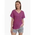 thumbnail image 3 of Womens T Shirts Short Sleeve V-Neck Shirts Cute Fit Summer Casual Tee Tops, 3 of 6
