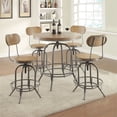 thumbnail image 3 of Bowery Hill Adjustable Bar Stool in Weathered Oak, 3 of 3