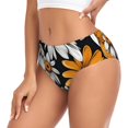 thumbnail image 2 of Balery Yellow White Daisy Pattern Ropa Interior de Algodón para Mujer con Dibujo – Braguitas Cómodas y Elásticas, Estilo Clásico-Small, 2 of 6