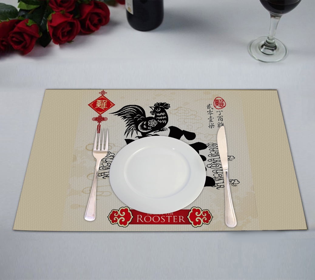 YKCG Traditional China Calligraphy Chinese Zodiac Rooster Year