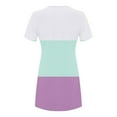 thumbnail image 4 of LOVZFMLL Robe Chandail Imprimée à Col Rond et Manches Courtes pour Femme Violet 2TG, 4 of 4