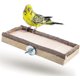 thumbnail image 1 of 20x10cm with natural wood for cockatiels | Parrot Birdcage Platform | Tray, bird accessories lie, 1 of 4