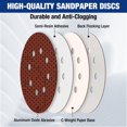 thumbnail image 4 of Sanding Discs Set WORKPRO 170-piece 5-Inch 8-Hole 11 Grades, 4 of 9