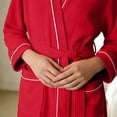 thumbnail image 6 of Plus Size Robes for Women Fluffy House Coat Oversized Soft Women's Sleepwear Spa Womens Bathrobe Red, 6 of 9