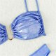 thumbnail image 5 of Gibobby Conjunto de Bikini para Mujer Bikini de cintura alta para mujer, diseño en forma de U, conjunto de Bikini con cordones, traje de baño, ropa inter(Azul,X-CH), 5 of 5
